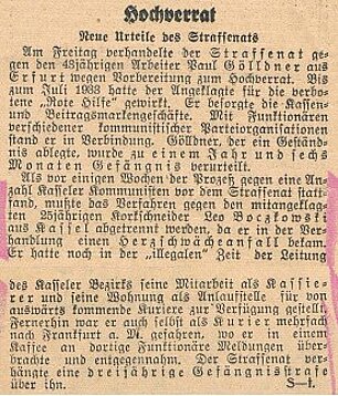 Kasseler Post 23.4.1934